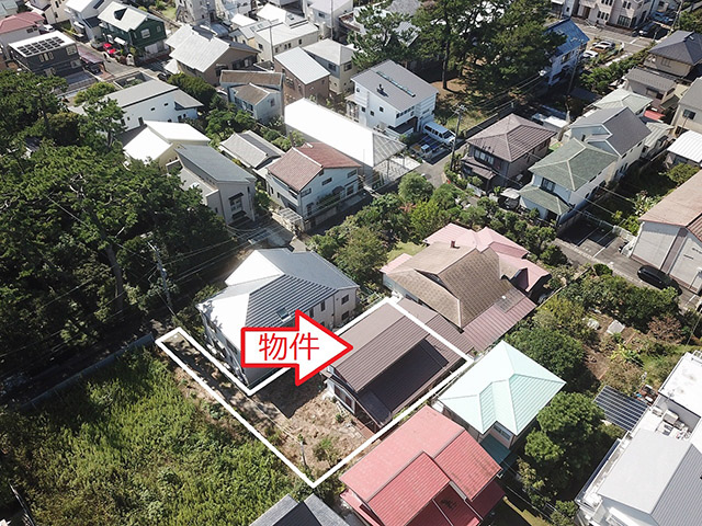 大磯町東町の広い土地(売地)