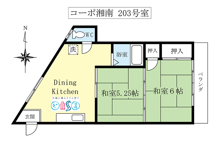 大磯町月京の賃貸アパート／コーポ湘南