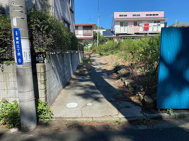 大磯町東町の広い土地(売地)