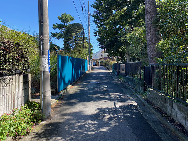 大磯町東町の広い土地(売地)