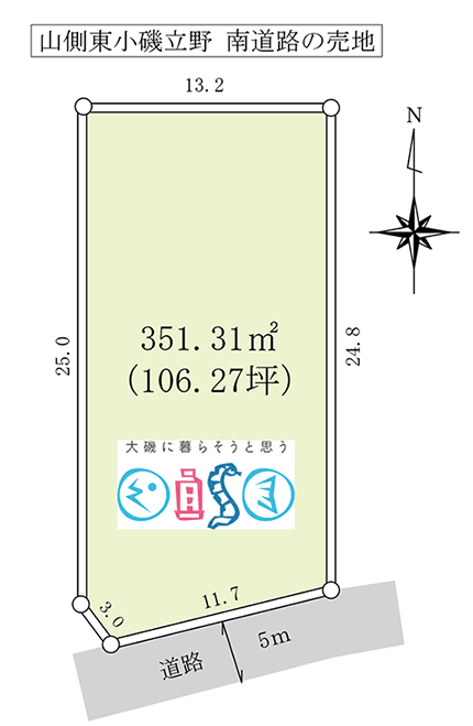 大磯町東小磯の土地（売地）