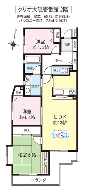 大磯の中古マンション/クリオ大磯壱番館201号