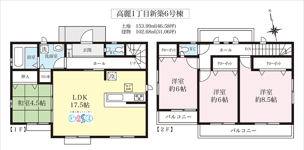 大磯町高麗の新築（建売）