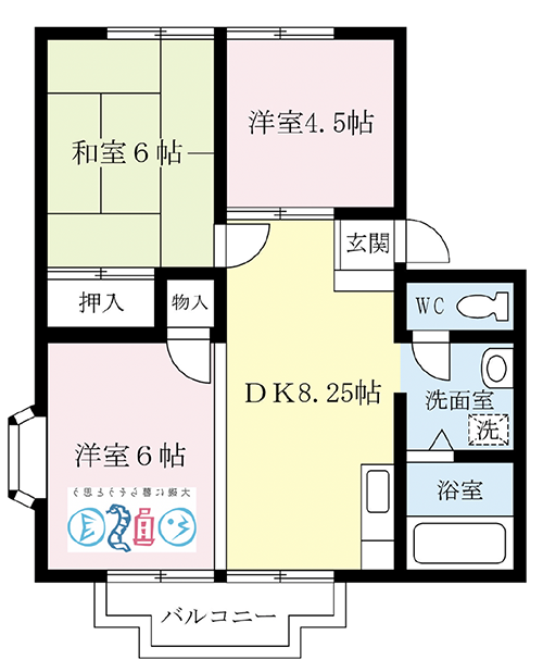 大磯町東小磯のアパート『ウエストビレッジB]