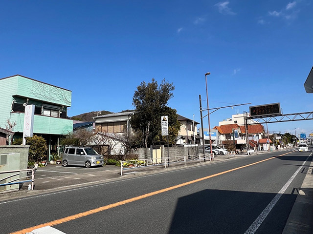 国道1号線沿いの大磯の土地(売地)
