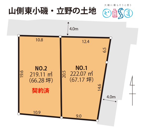 大磯町東小磯の土地（売地）