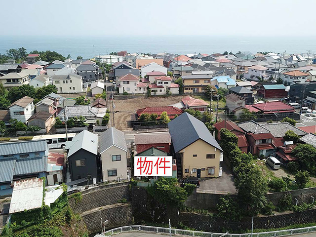 大磯町西小磯の国道1号線沿いの土地