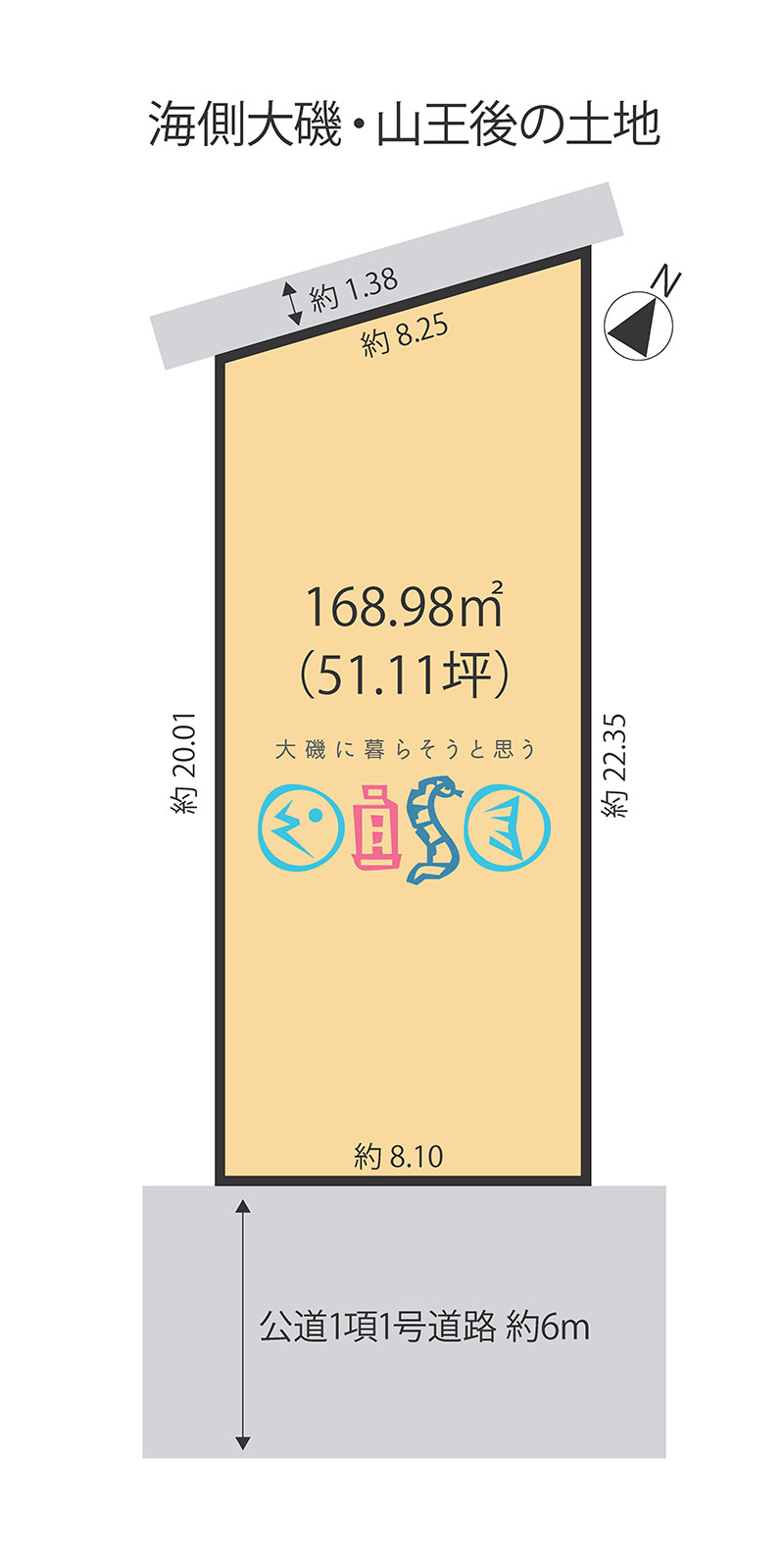 大磯駅に近い土地（売地）