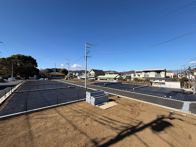 海に近い二宮町山西の13区画の売地