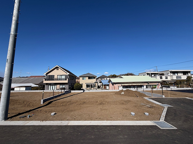 海に近い二宮町山西の13区画の売地