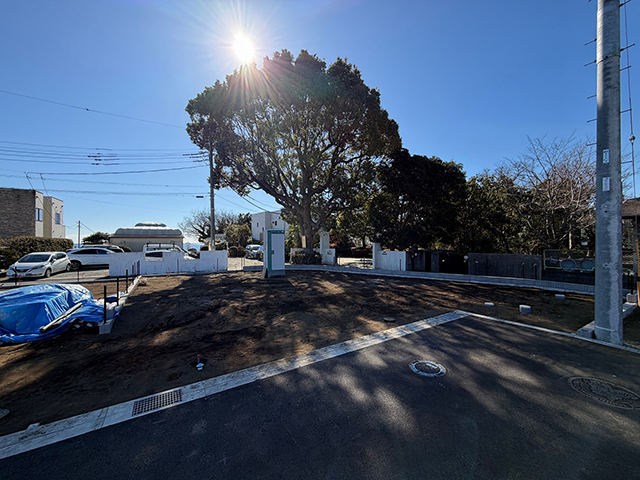 海に近い二宮町山西の13区画の売地