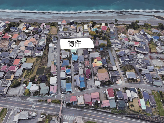 海に近い二宮町山西の13区画の売地