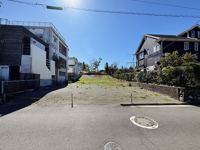 大磯町西小磯の海が見える土地（売地）